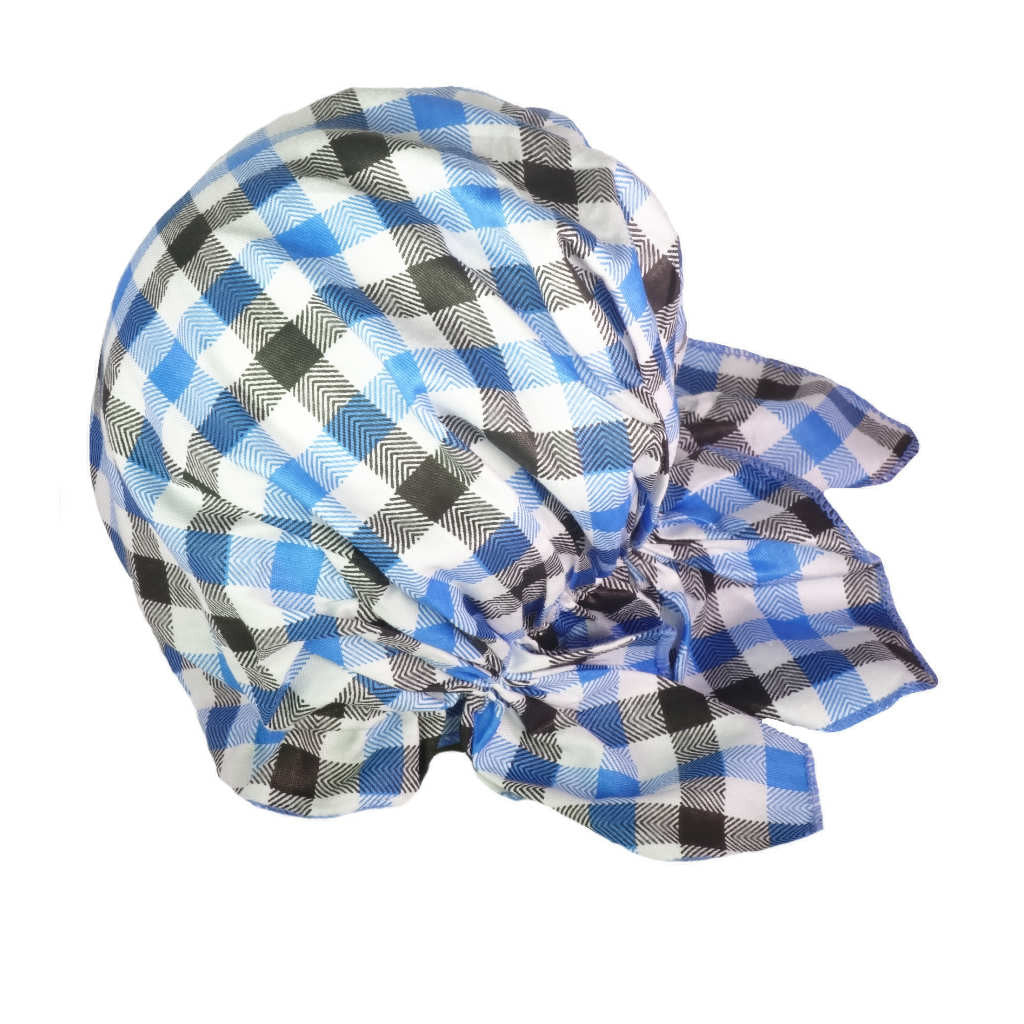 Blue Check Bandana | Headwear for Babies | Baby Size